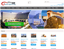 Tablet Screenshot of delhisightseeing.com